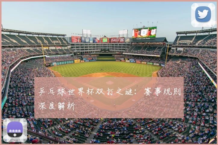 乒乓球世界杯双打之谜：赛事规则深度解析